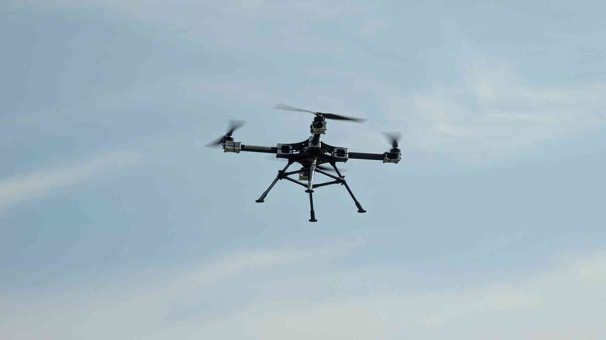 A prototype in flight