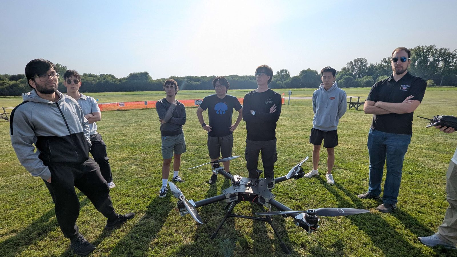 The VFS team at a flight test