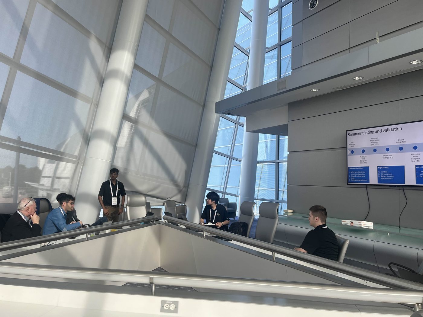 VFS members presenting a design review